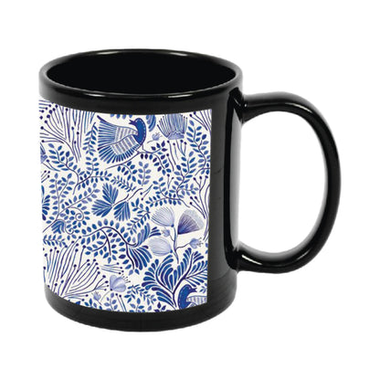 Blue Flowers - Mug black