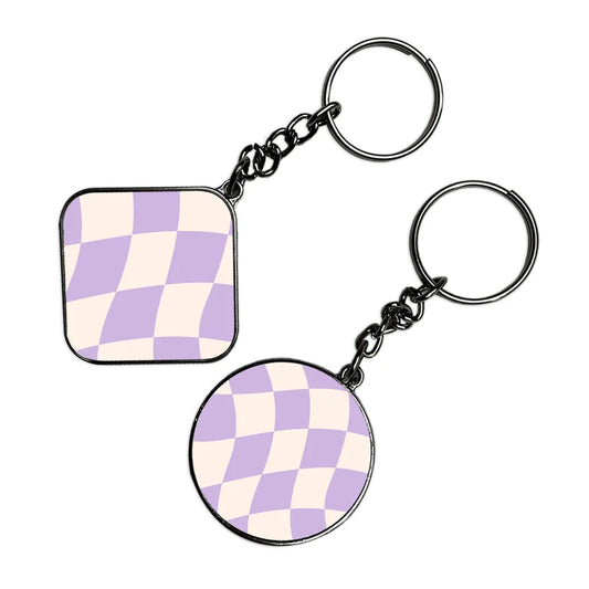 Chess - Keychain With Silver Border (Pack Of 2)