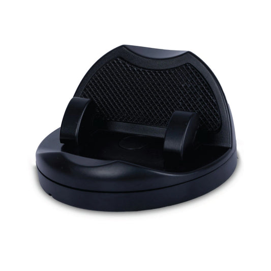 Black car phone holder on a white background