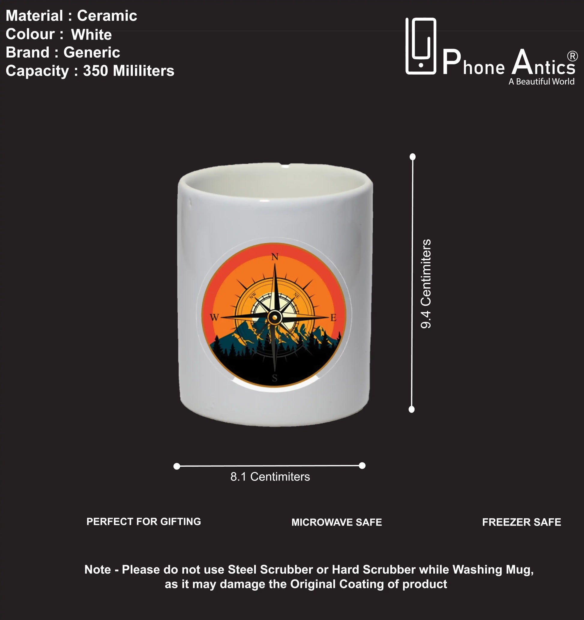 Compass Mountain - Mug Infographic