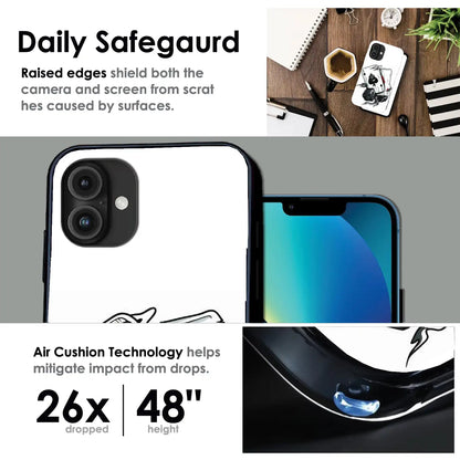 Aces & Dice - Glossy Metal Silicone Case For Apple iPhone Infographic