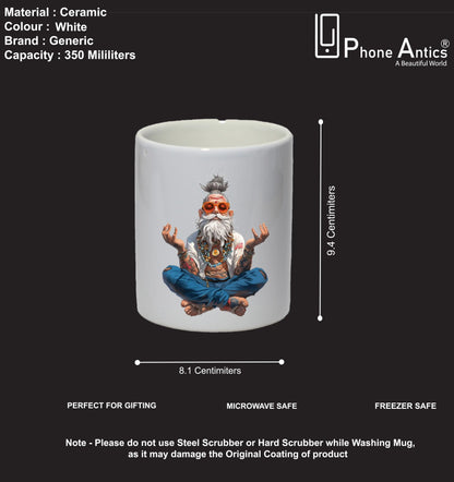 Meditating Guru - Mug Infographic