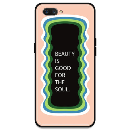 'Beauty Is Good For The Soul' - Peach Armor Case For Oppo Models Oppo A3s