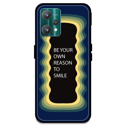 'Be Your Own Reason To Smile' - Dark Blue Armor Case For Realme Models Realme 9 Pro