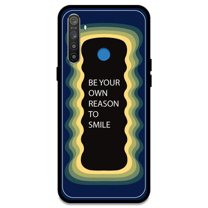 'Be Your Own Reason To Smile' - Dark Blue Armor Case For Realme Models Realme 5S