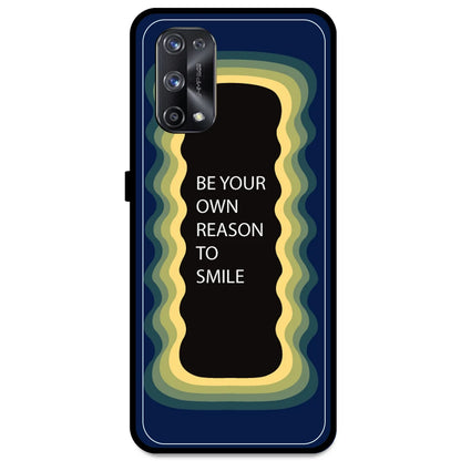 'Be Your Own Reason To Smile' - Dark Blue Armor Case For Realme Models Realme X7 Pro