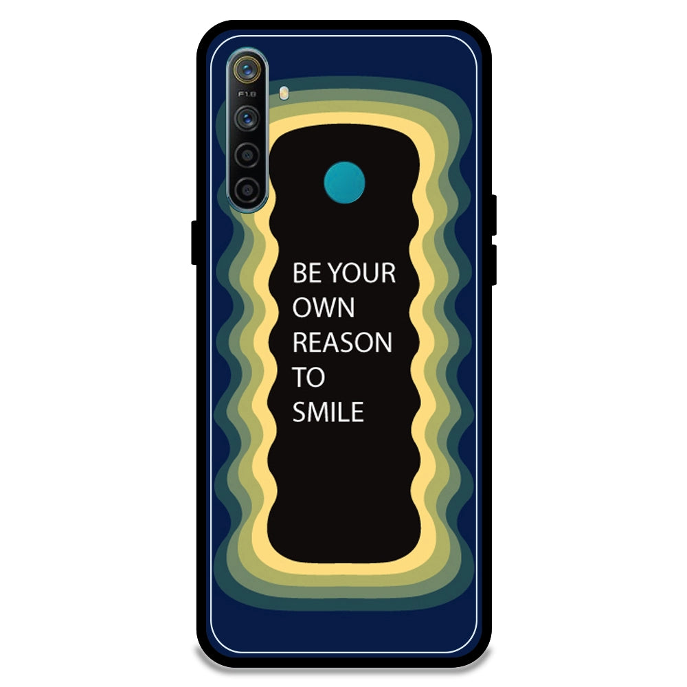 'Be Your Own Reason To Smile' - Dark Blue Armor Case For Realme Models Realme 5i