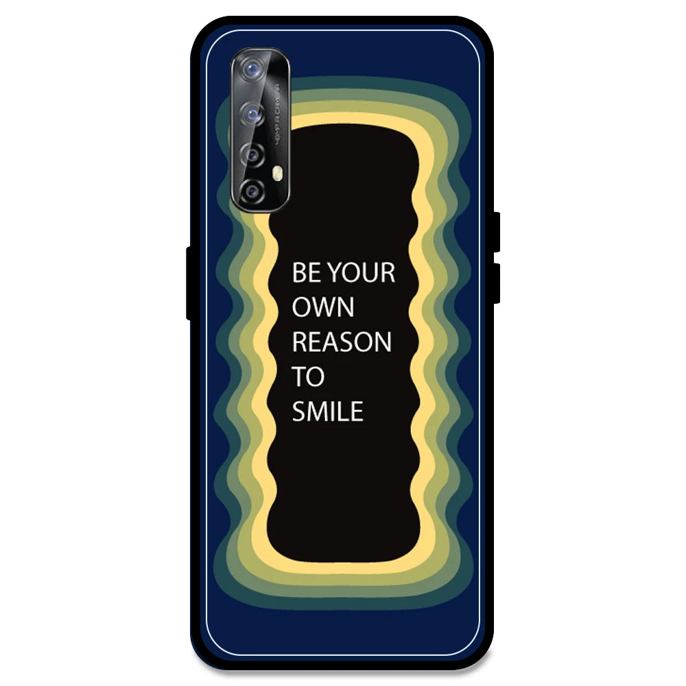 'Be Your Own Reason To Smile' - Dark Blue Armor Case For Realme Models Realme Narzo 20 Pro