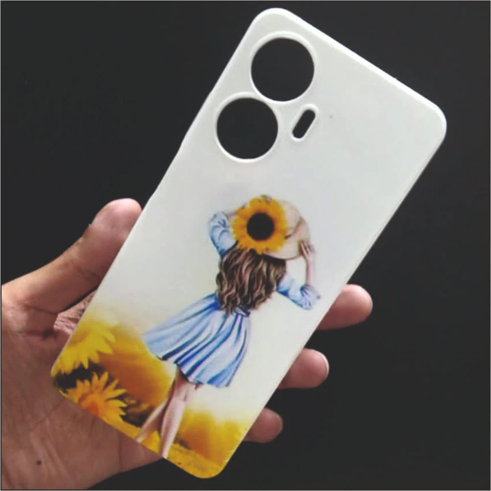 Girl And Flowers Silicon Case - Realme C55