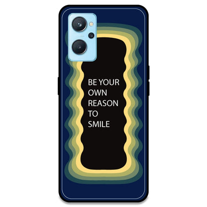 'Be Your Own Reason To Smile' - Dark Blue Armor Case For Realme Models Realme 9i 4G