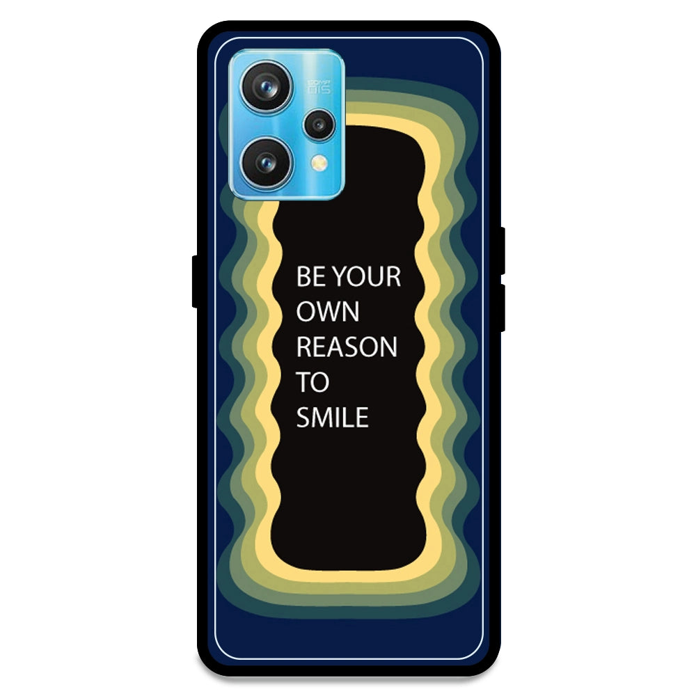 'Be Your Own Reason To Smile' - Dark Blue Armor Case For Realme Models Realme 9 Pro Plus