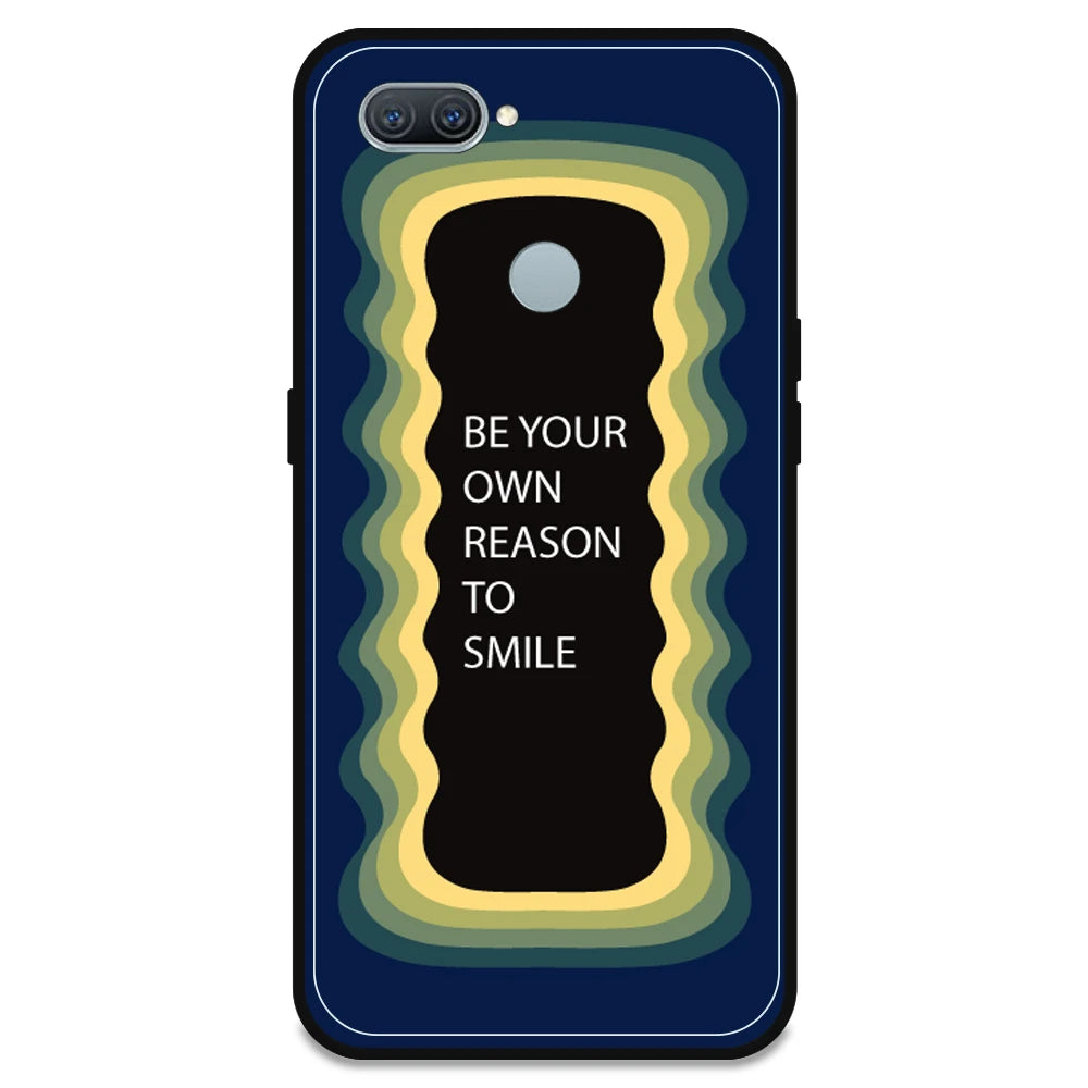 'Be Your Own Reason To Smile' - Dark Blue Armor Case For Oppo Models Oppo A12
