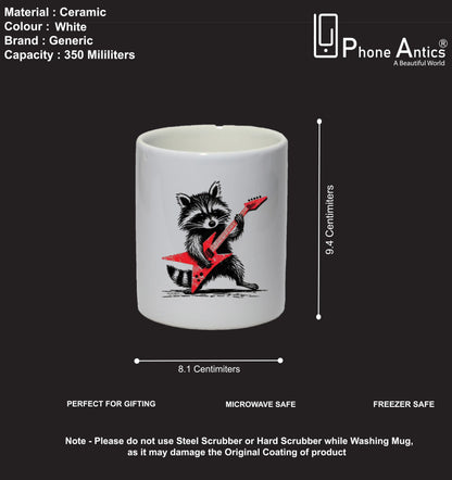 Rock Raccoon - Mug Infographic