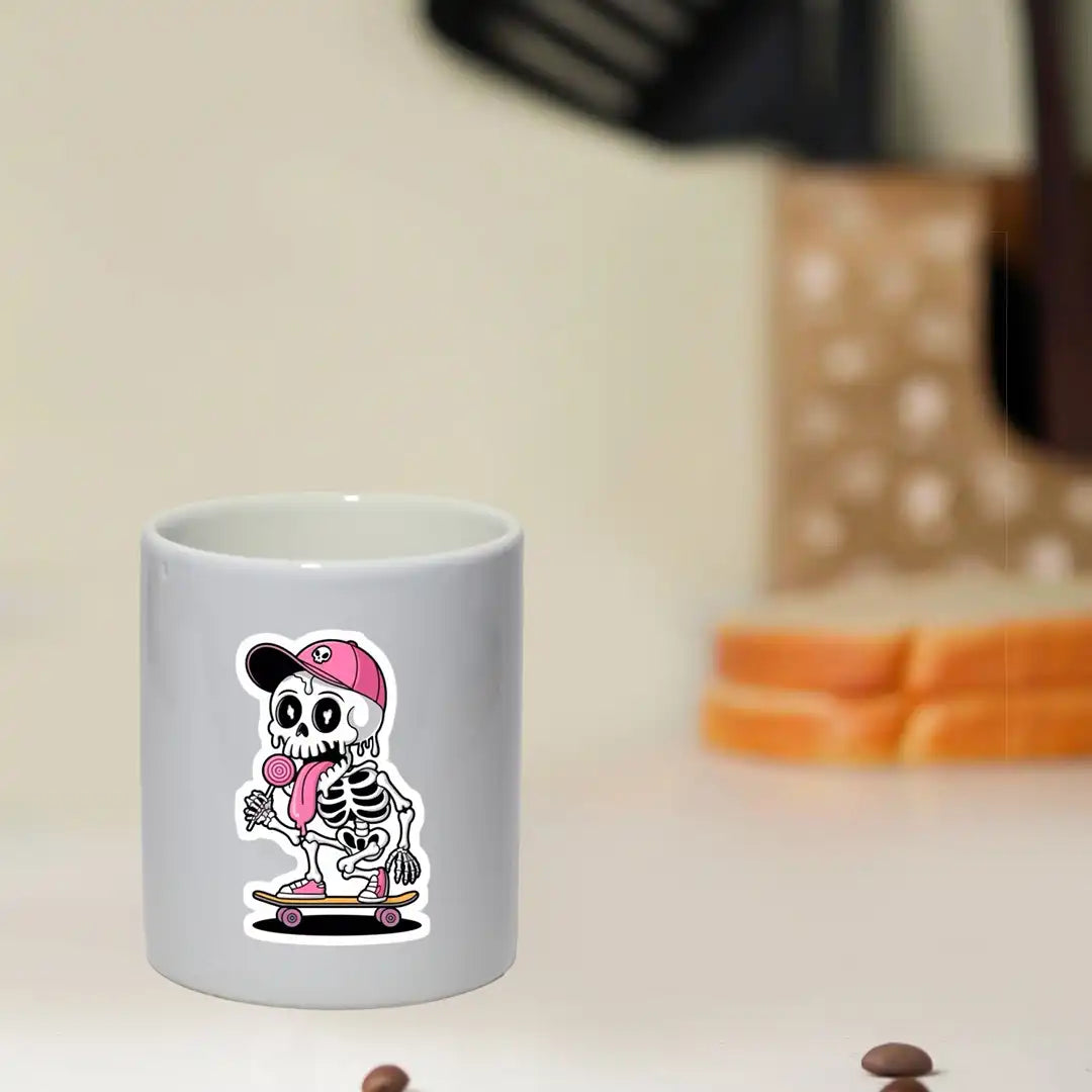 Skater Skeleton - Mug Infographic