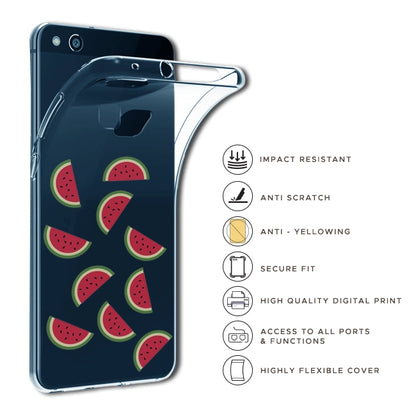 Watermelons - Clear Printed Silicone Case For Samsung Models infographic