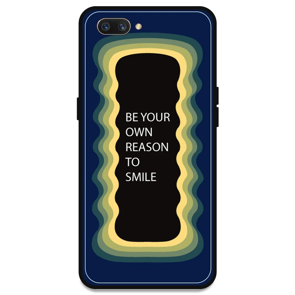 'Be Your Own Reason To Smile' - Dark Blue Armor Case For Oppo Models Oppo A3s