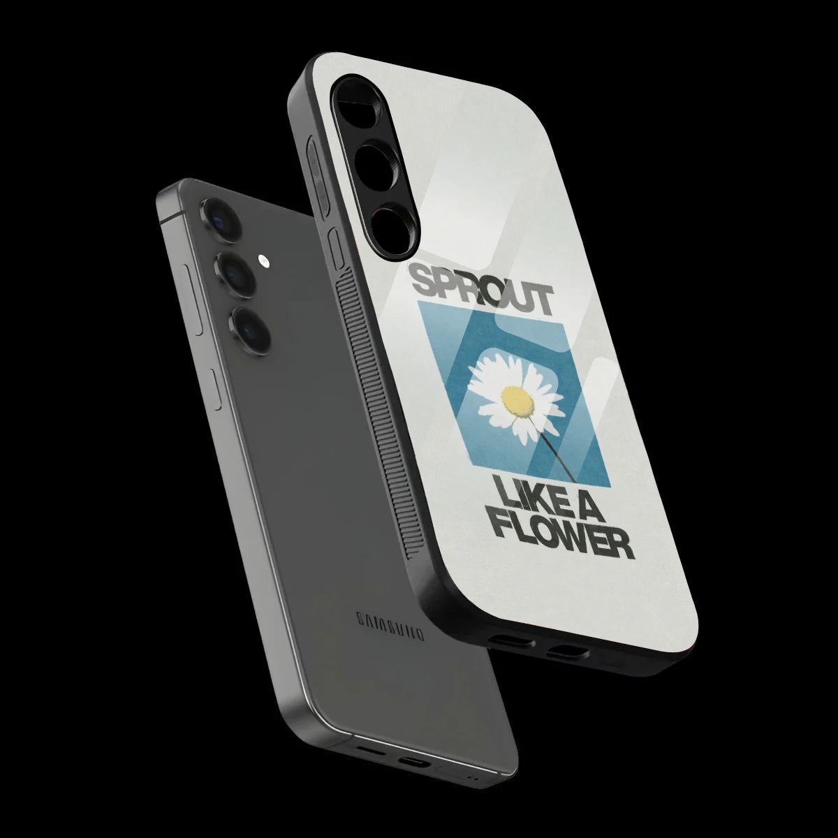 Minimal Daisy Flower - Glass Case For Samsung Galaxy Infographic