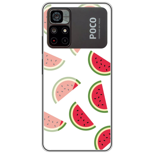 Watermelons - Clear Printed Silicone Case For Poco Models