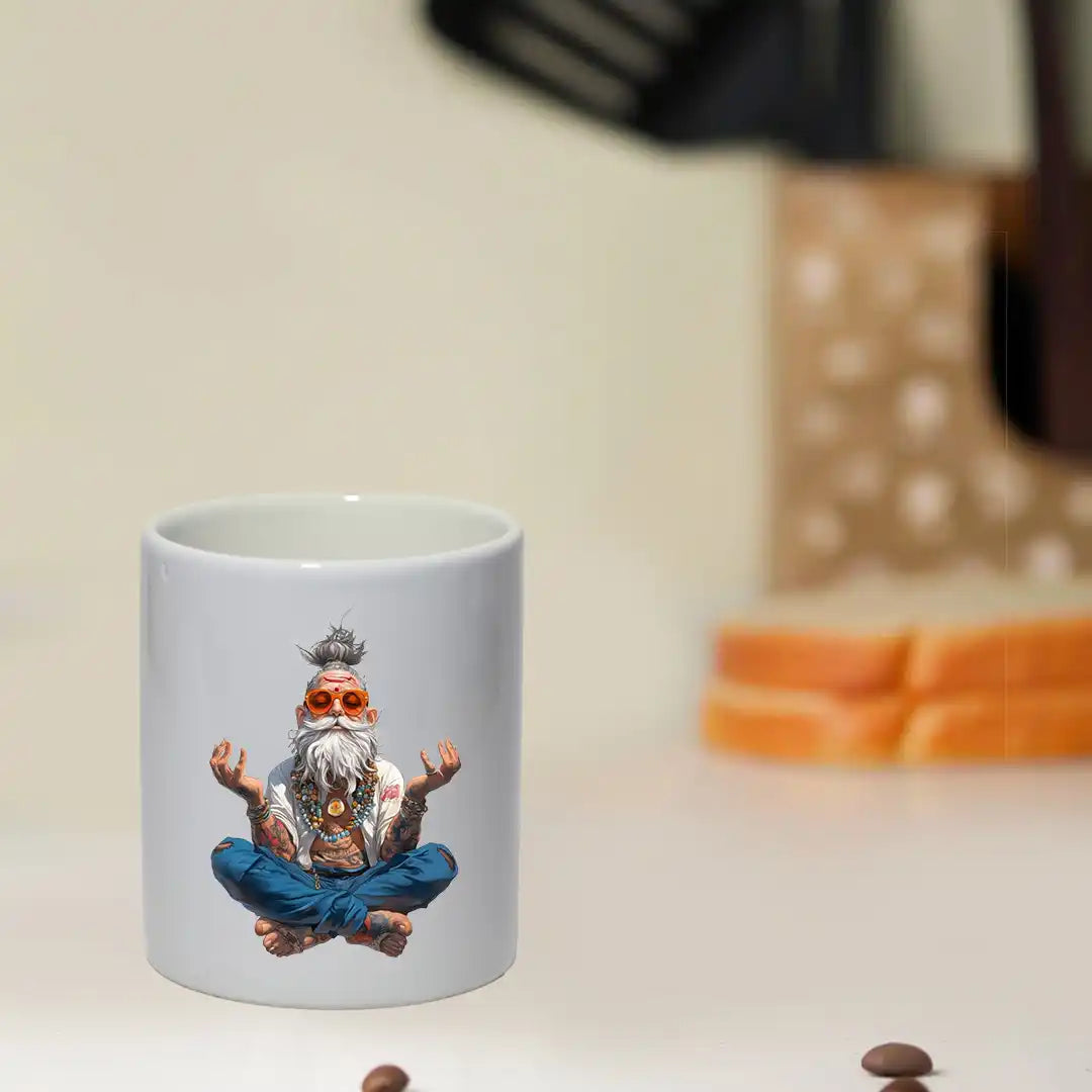 Meditating Guru - Mug Infographic