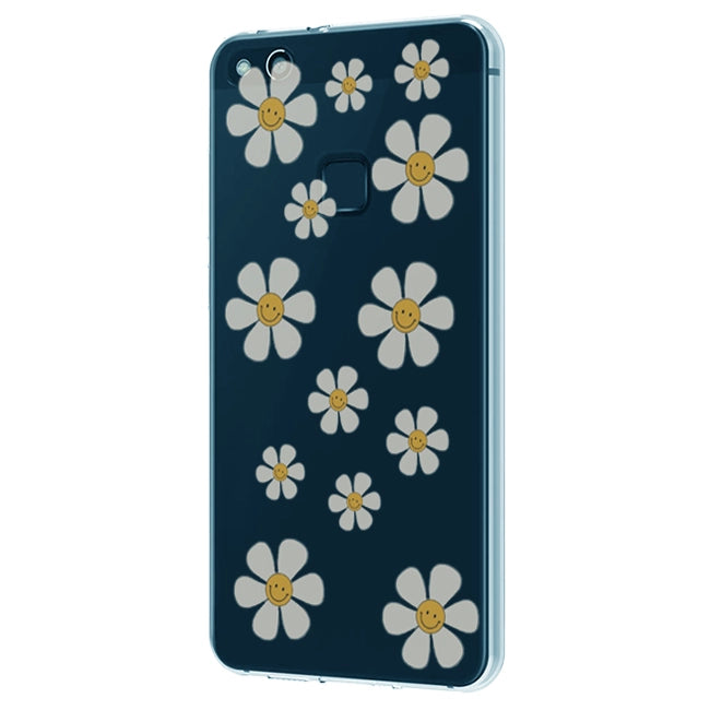 Smile Flowers - Clear Printed Case For Redmi Models