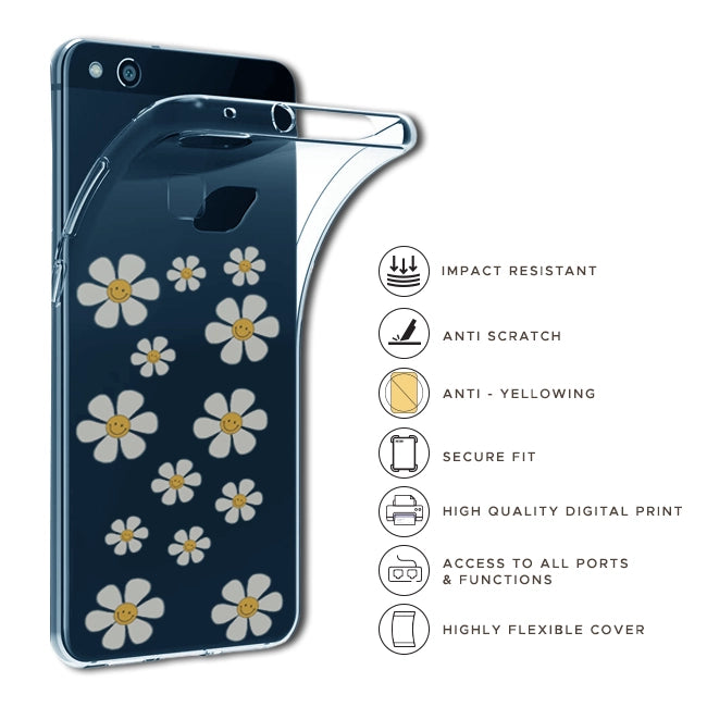 Smile Flowers - Clear Printed Case For OnePlus Models Infographics