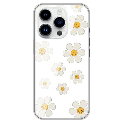 Smile Flowers - Clear Printed Case For Apple iPhone Models