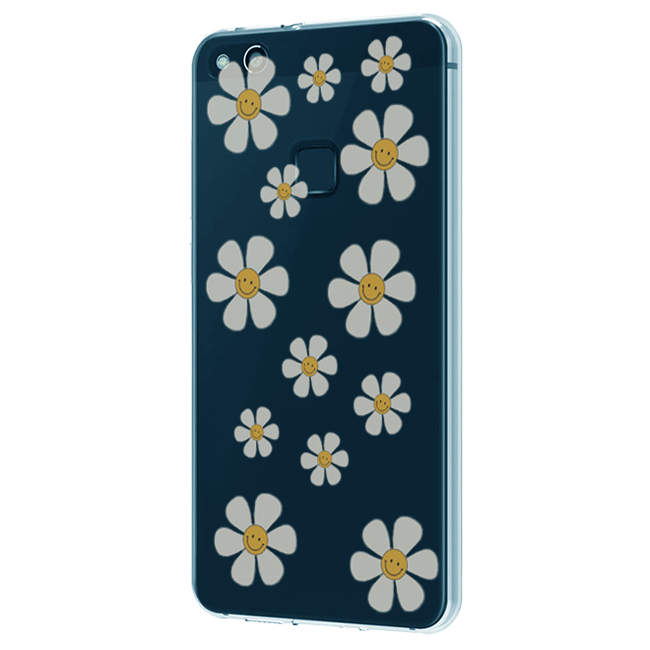 Smile Flowers - Clear Printed Case For Apple iPhone Models