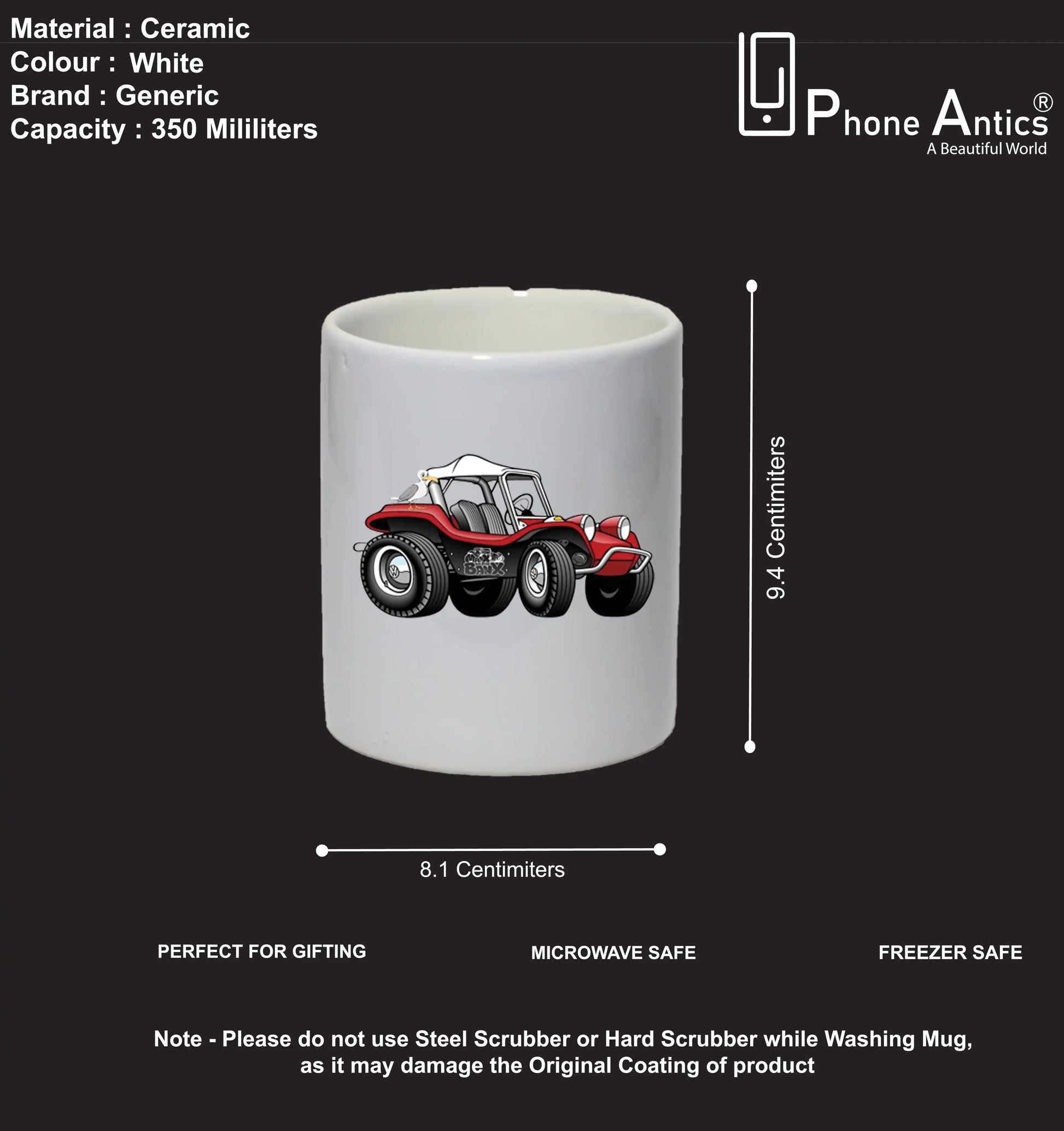 Red Buggy - Mug Infographic