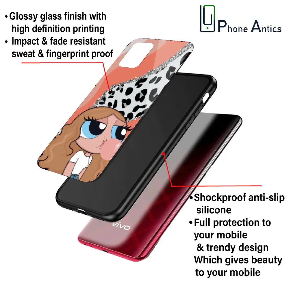 'Peach Print Baddie Girl - Glass Case For Apple iPhone Infographic