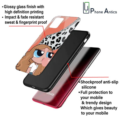'Peach Print Baddie Girl - Glass Case For Apple iPhone Infographic