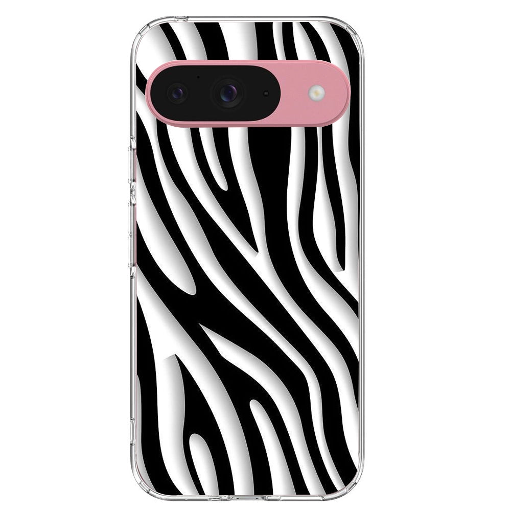 Zebra Print - Printed Silicone Case For Google Pixel Infographic