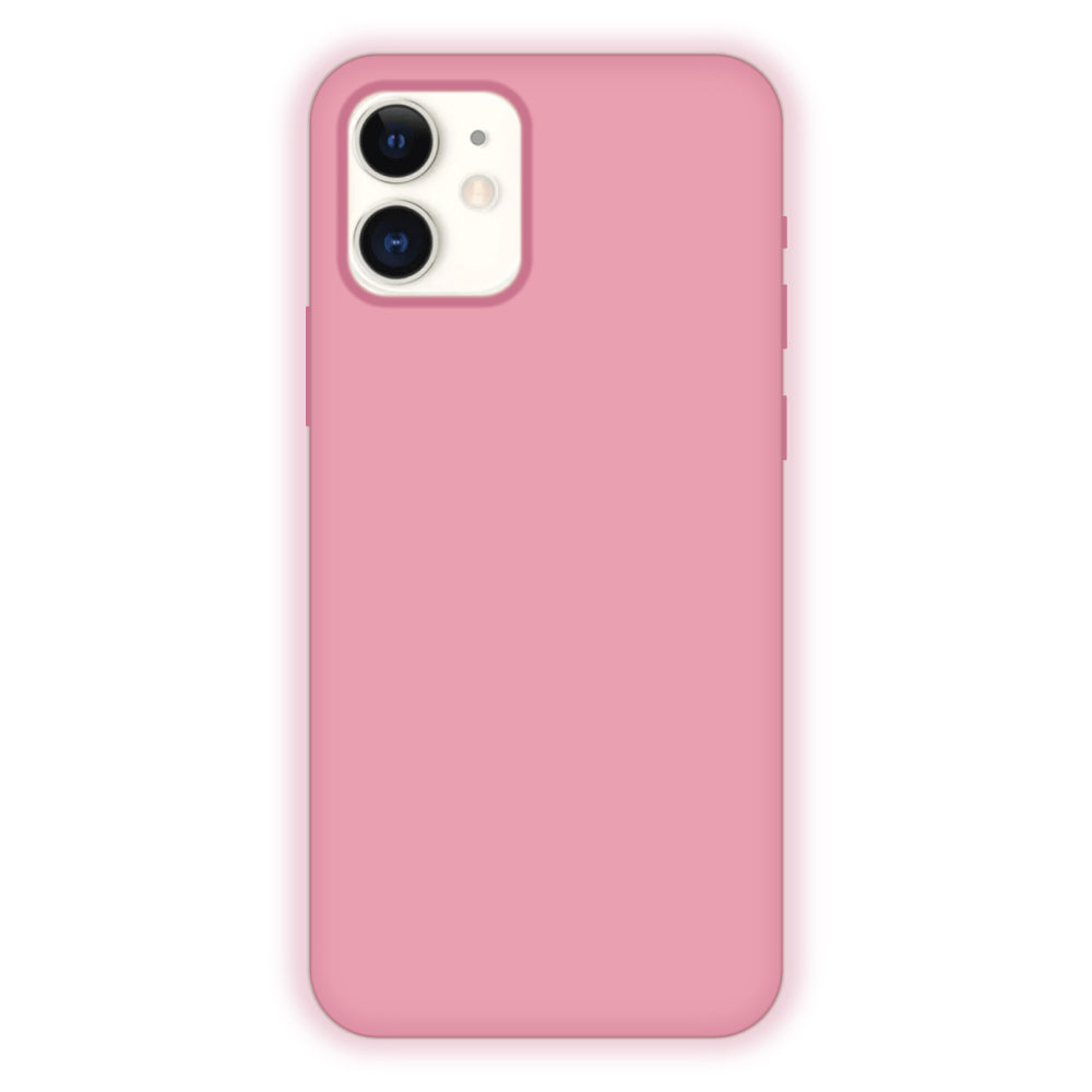 Baby Pink Liquid Silicon Case For Apple iPhone Models