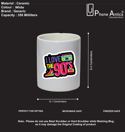 I Love The 90’s - Mug Infographic