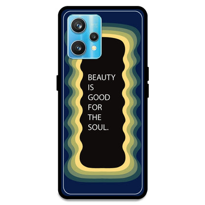 'Beauty Is Good For The Soul' - Dark Blue Armor Case For Realme Models Realme 9 Pro Plus