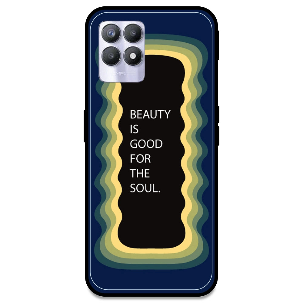 'Beauty Is Good For The Soul' - Dark Blue Armor Case For Realme Models Realme 8i