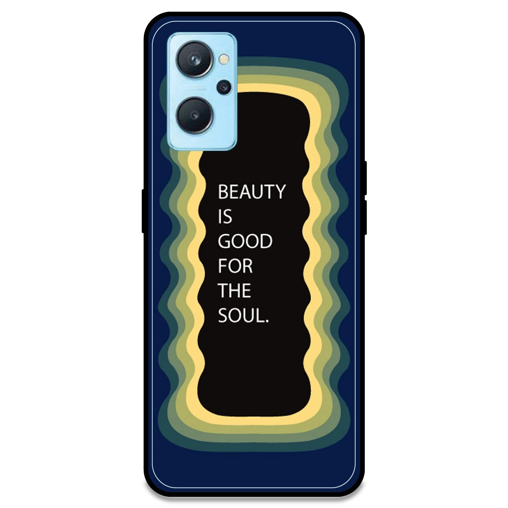 'Beauty Is Good For The Soul' - Dark Blue Armor Case For Realme Models Realme 9i 4G