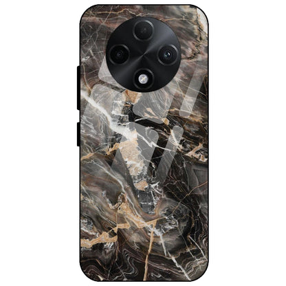 24K Gold Marble - Glass Case for Oppo F27 Pro Plus