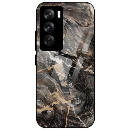 24K Gold Marble - Glass Case for Oppo Reno 12