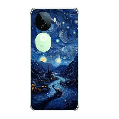 The Starry Night - Printed Silicone Case For IQOO Infographic