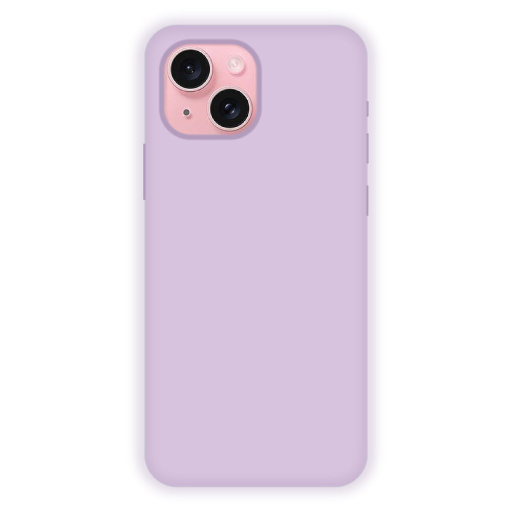 Lavender Liquid Silicon Case For Apple iPhone Models