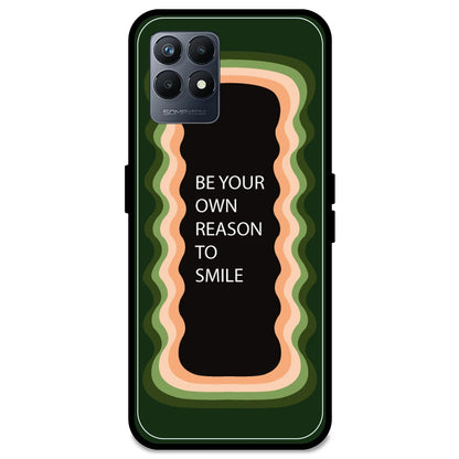 'Be Your Own Reason To Smile' - Olive Green Armor Case For Realme Models Realme Narzo 50 5G