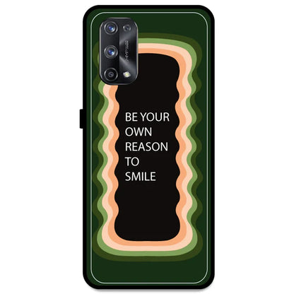 'Be Your Own Reason To Smile' - Olive Green Armor Case For Realme Models realme x7 pro