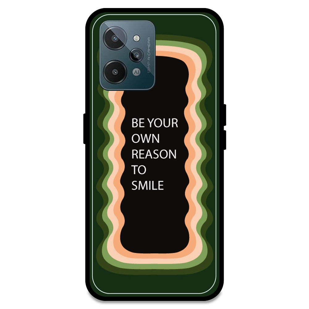 'Be Your Own Reason To Smile' - Olive Green Armor Case For Realme Models Realme C31