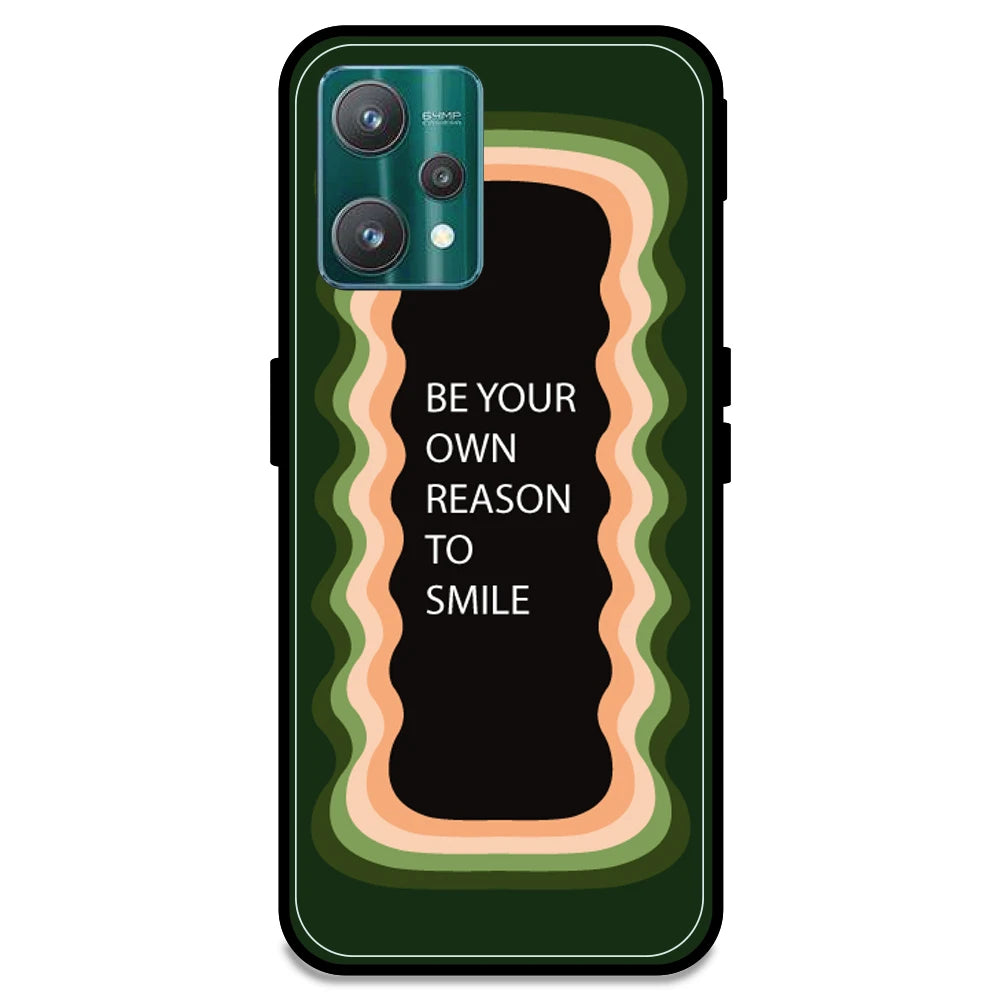 'Be Your Own Reason To Smile' - Olive Green Armor Case For Realme Models Realme 9 Pro
