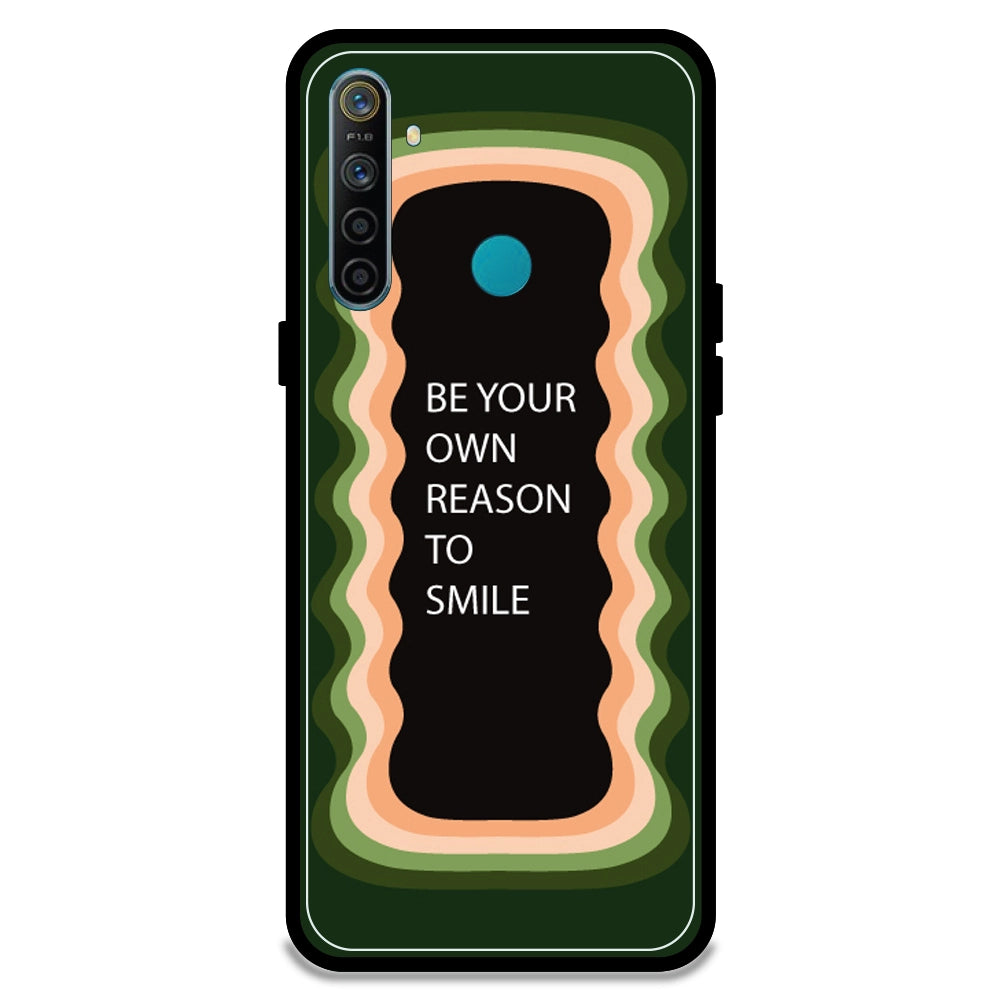 'Be Your Own Reason To Smile' - Olive Green Armor Case For Realme Models Realme 5i