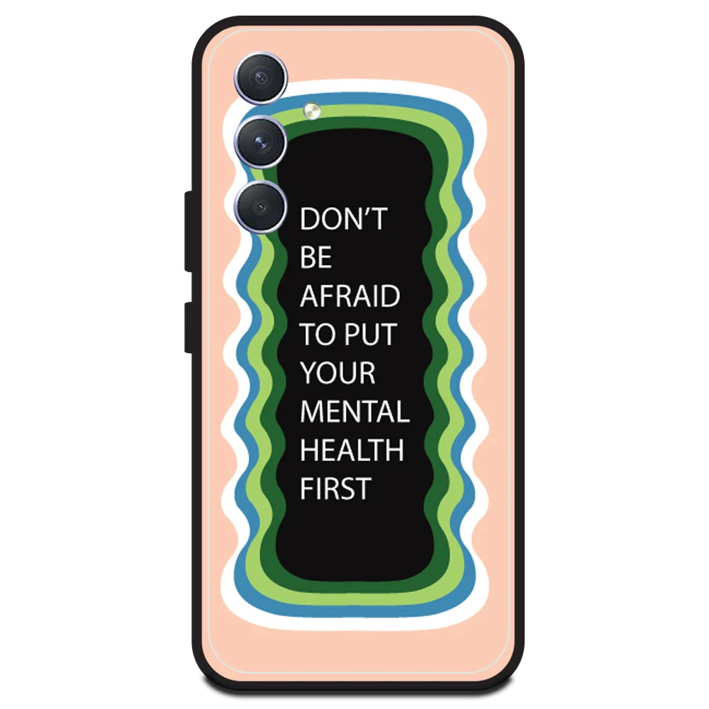 'Don't be Afraid To Put Your Mental Health First' - Peach Armor Case For Samsung Models Samsung A54 5G