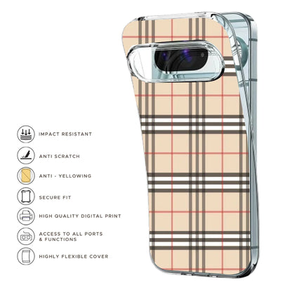 Yellow Checks - Printed Silicone Case For Google Pixel Infographic