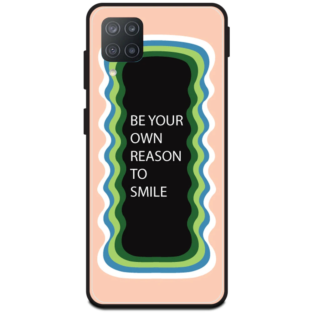 'Be Your Own Reason To Smile' - Peach Armor Case For Samsung Models Samsung Galaxy M52