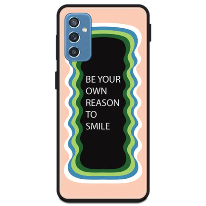 'Be Your Own Reason To Smile' - Peach Armor Case For Samsung Models Samsung M21