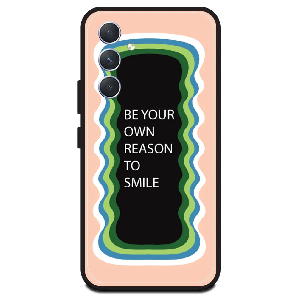 'Be Your Own Reason To Smile' - Peach Armor Case For Samsung Models Samsung A54 5G